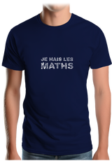 T-Shirt Homme Je Hais Les Maths