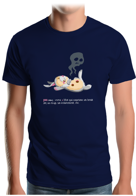 T-Shirt Homme Pan ! Lapin Couché
