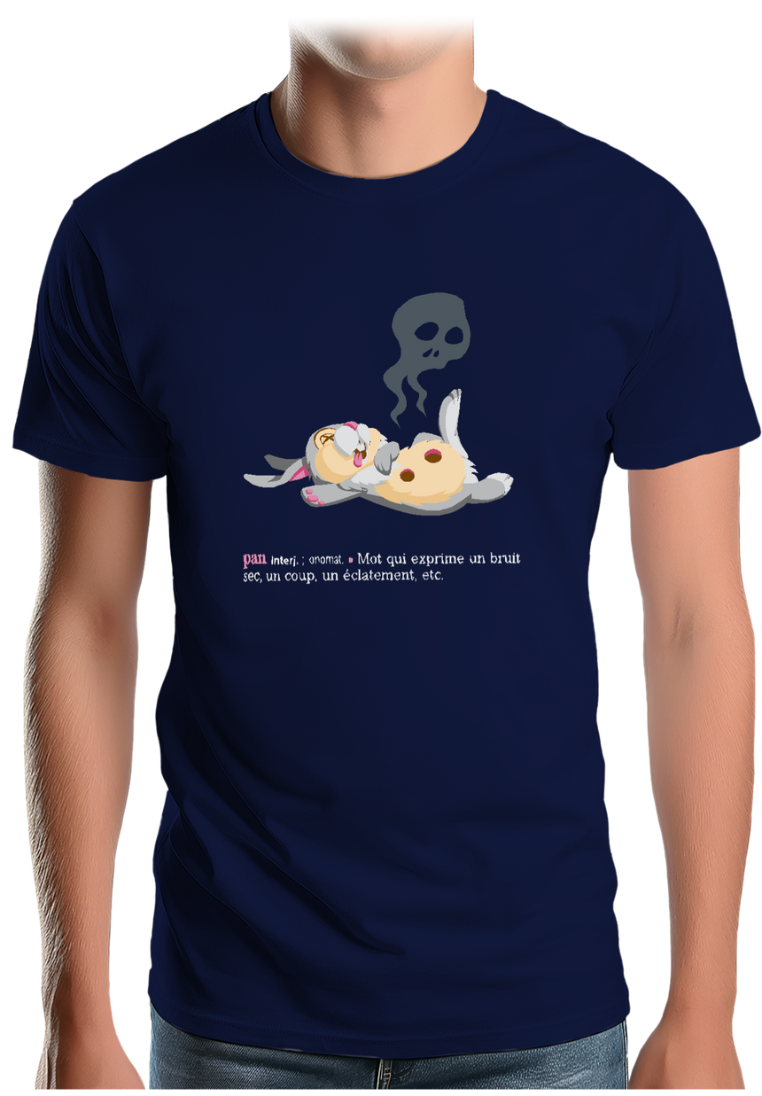 T-Shirt Homme Pan ! Lapin Couché