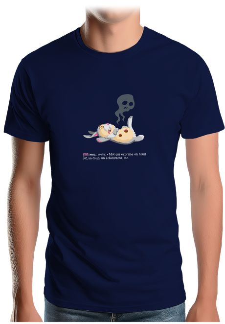 T-Shirt Homme Pan ! Lapin Couché