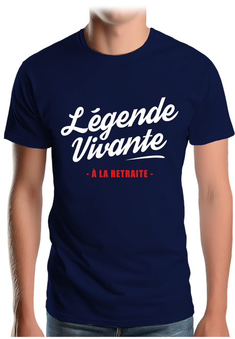 T-Shirt Homme Légende vivante à la retraite