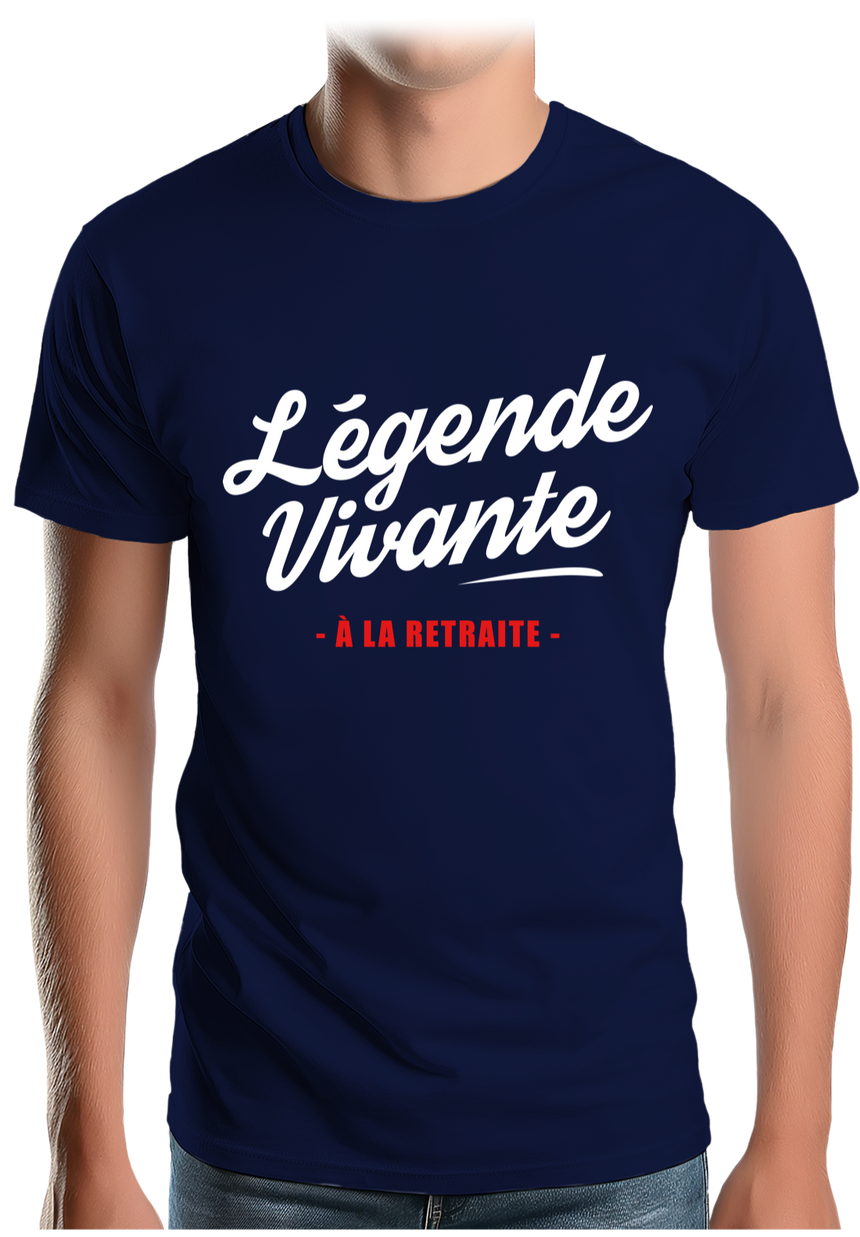 T-Shirt Homme Légende vivante à la retraite