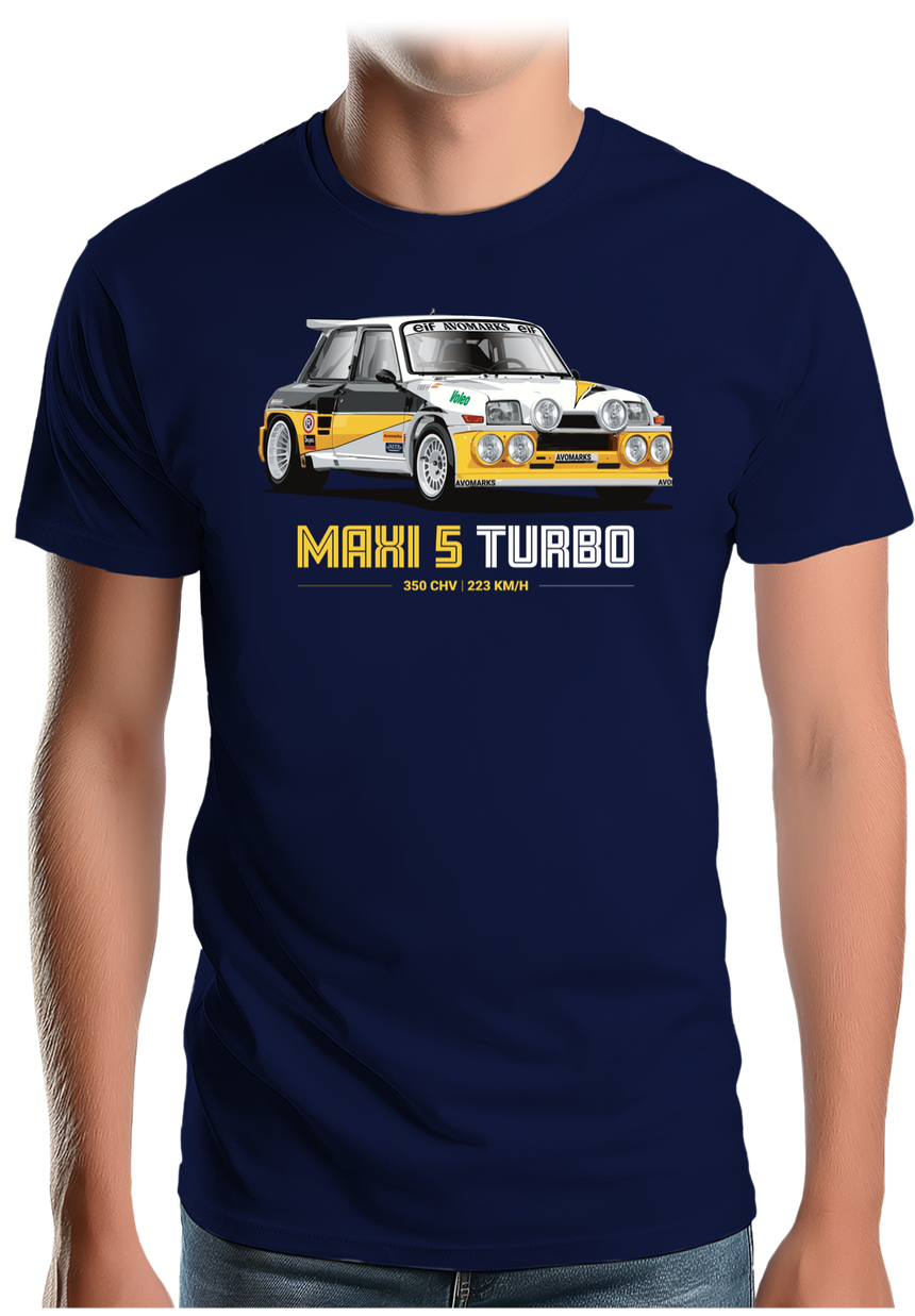 T-Shirt Homme Voiture Maxi 5 Turbo
