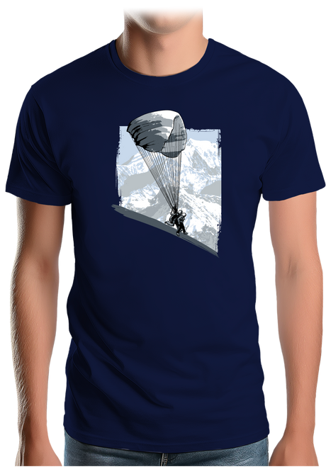 T-Shirt Homme Parapente En Bi Place