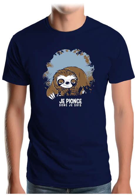 T-Shirt Homme Je pionce donc je suis