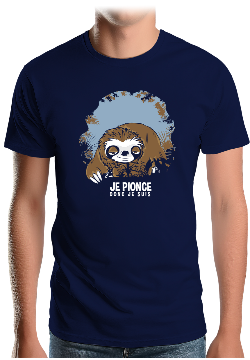 T-Shirt Homme Je pionce donc je suis