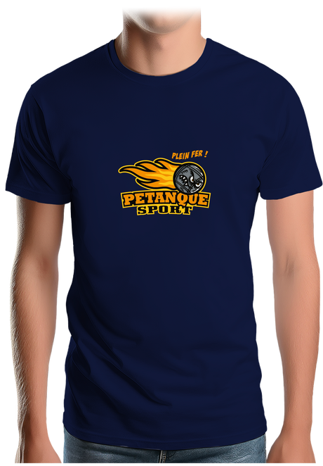 T-Shirt Homme Une pétanque à l'américaine