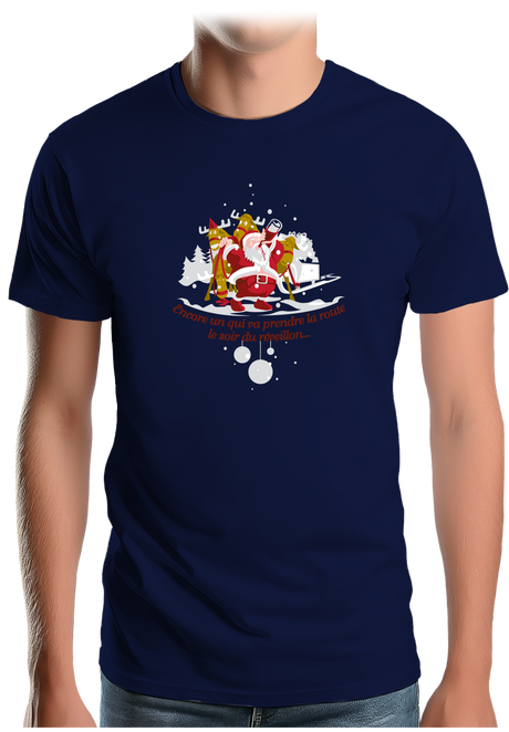 T-Shirt Homme Réveillon du père noël