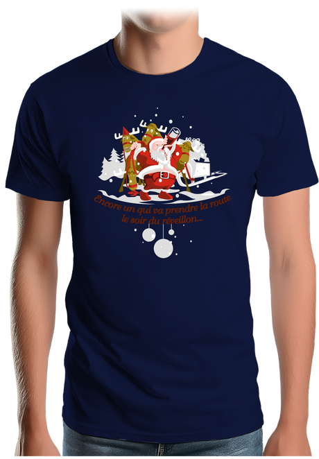 T-Shirt Homme Réveillon du père noël