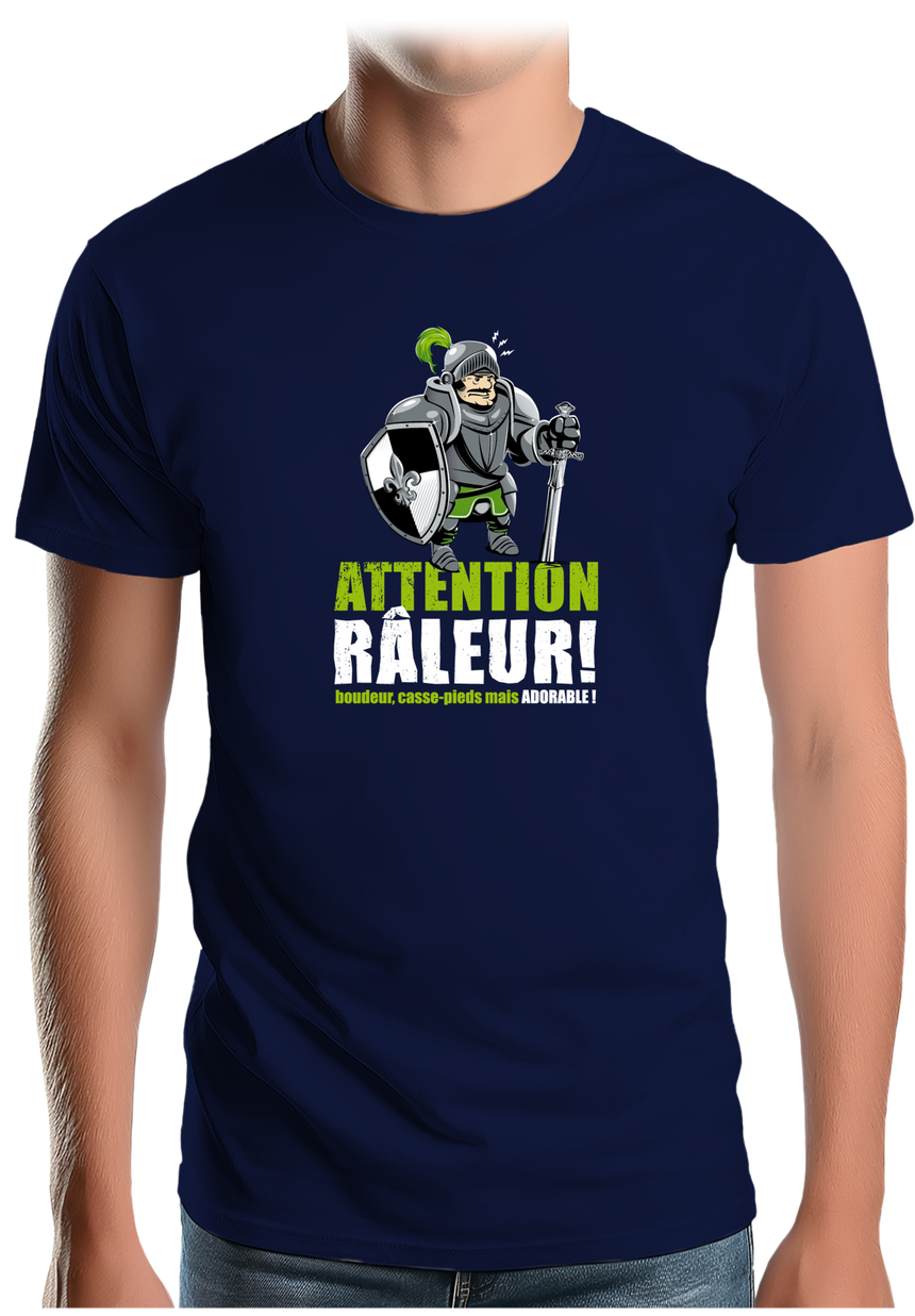 T-Shirt Homme Attention râleur chevalier
