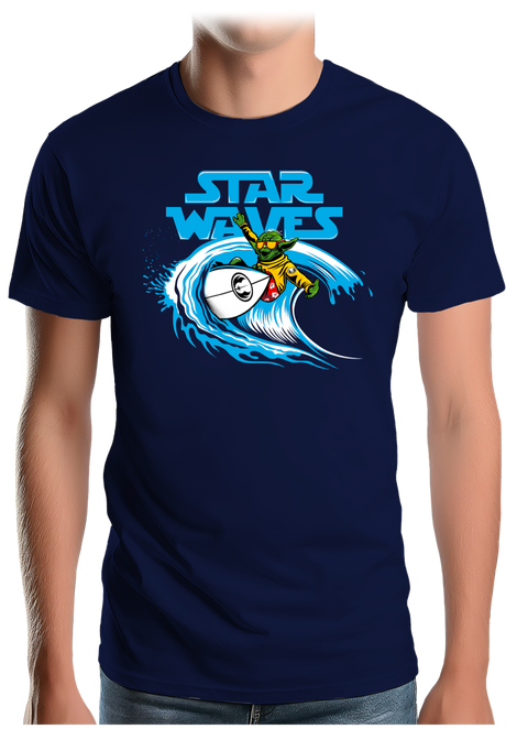 T-Shirt Homme Star waves surf
