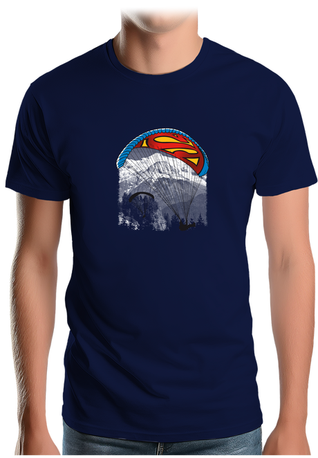 T-Shirt Homme Le Parapente Façon Superman