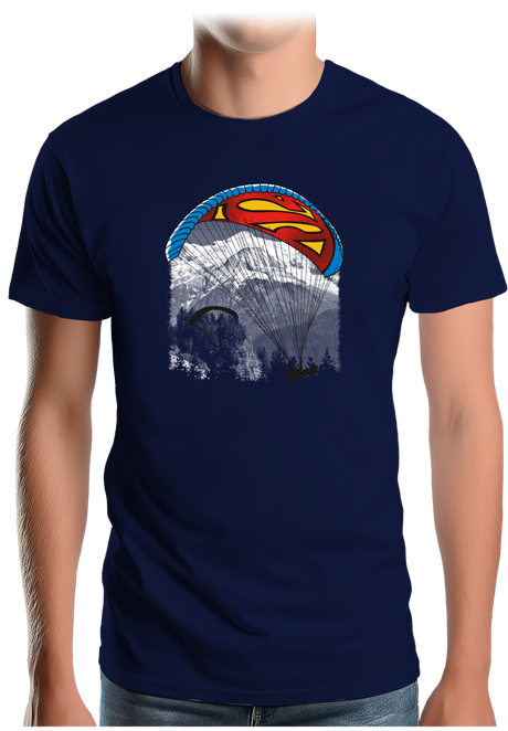 T-Shirt Homme Le super héros du parapente