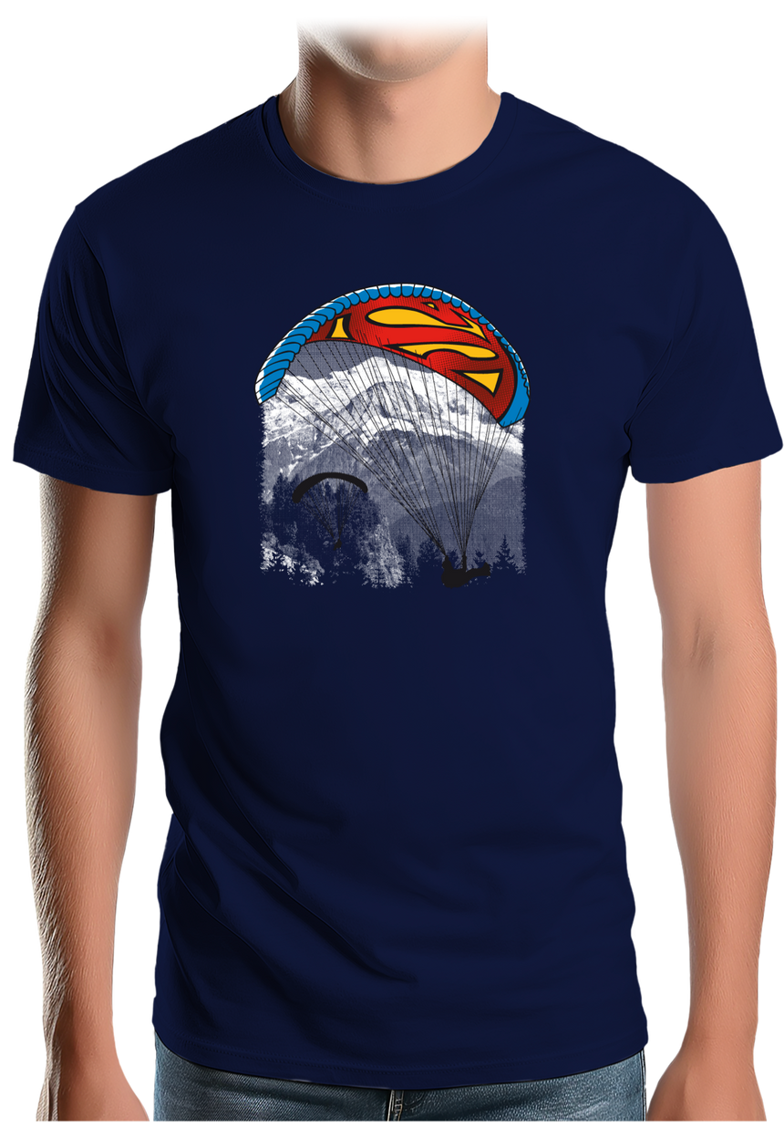 T-Shirt Homme Le super héros du parapente