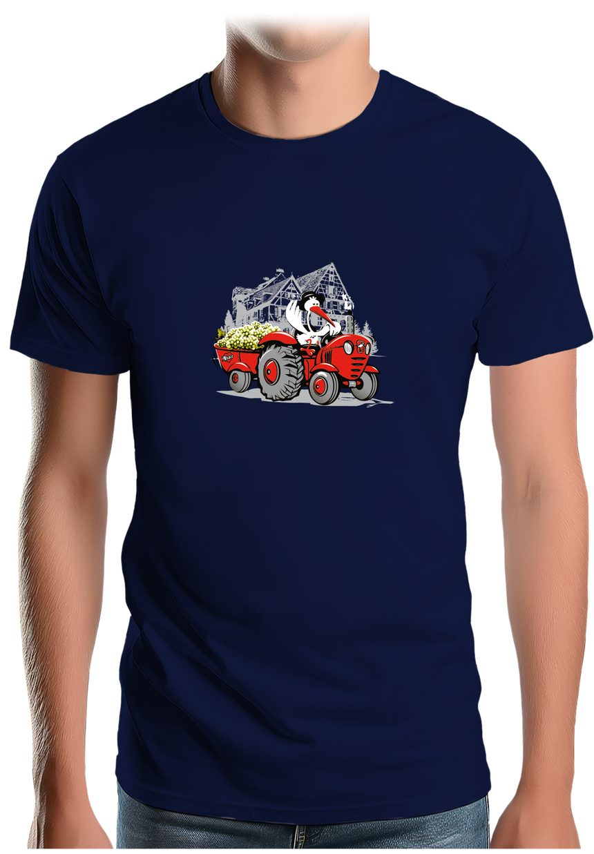 T-Shirt Homme Les vendanges Alsaciennes