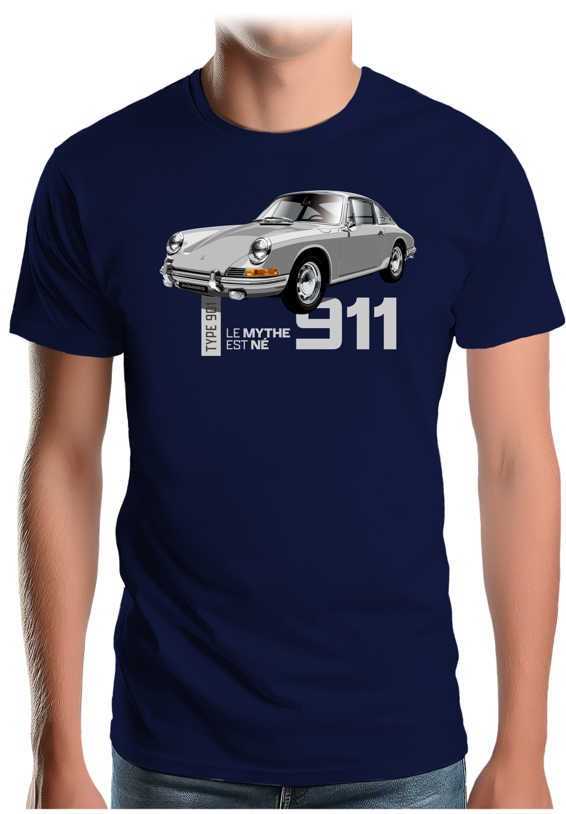 T-Shirt Homme Voiture 901 Le mythe est né