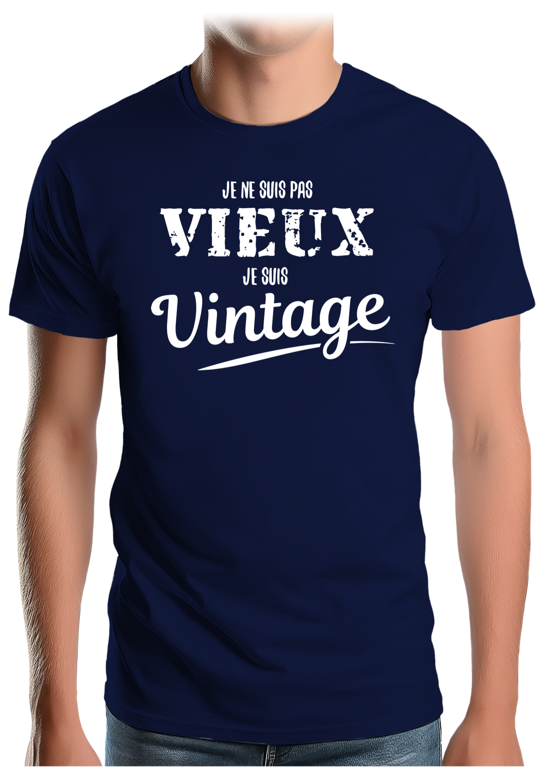 T-Shirt Homme Je ne suis pas vieux, je suis vintage