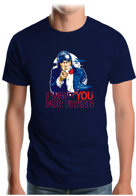 T-Shirt Homme I Want You for flying USA
