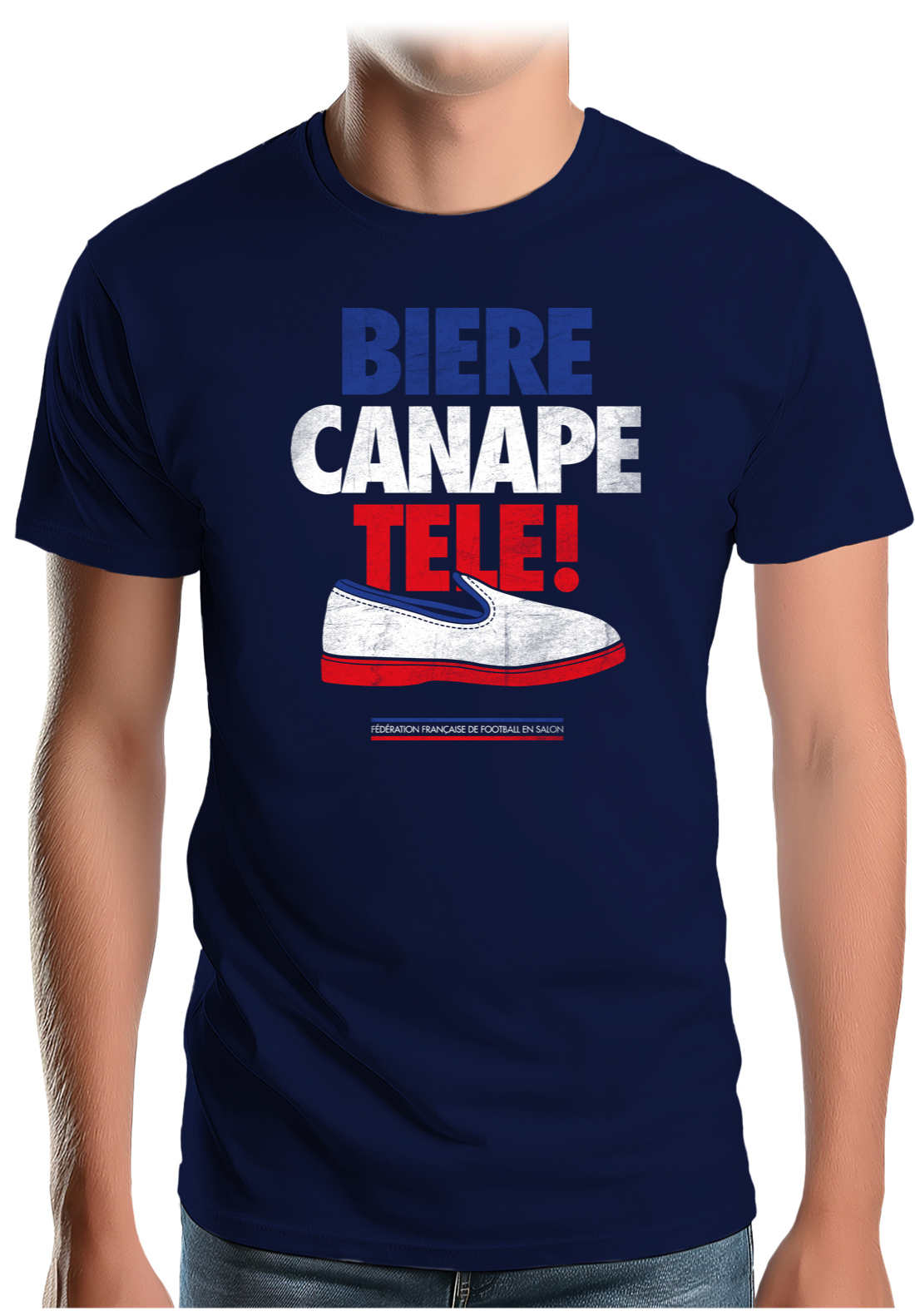 Tee-Shirt Homme Federation francaise de foot de salon