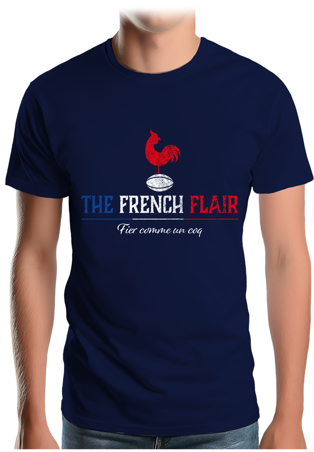 T-Shirt Homme Le rugby français c'est le french flair