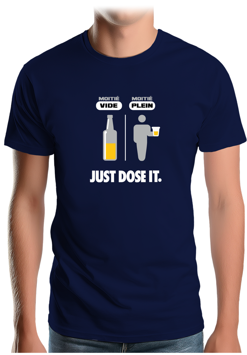 T-Shirt Homme Alcool, just dose it
