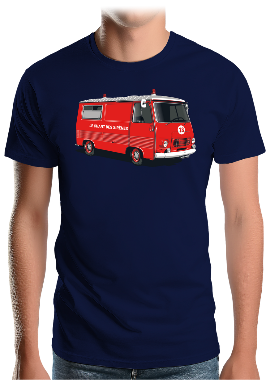T-Shirt Homme Le chant des sirènes par les pompiers