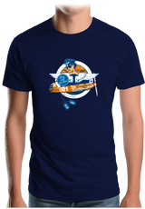 T-Shirt Homme Pin Up Avion