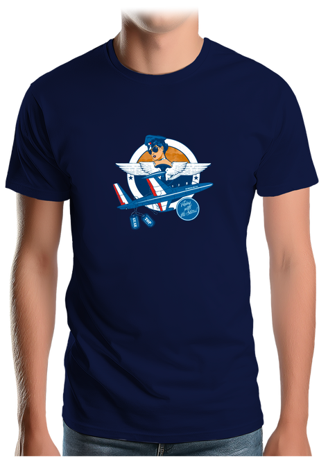 T-Shirt Homme Avion hôtesse de l'air