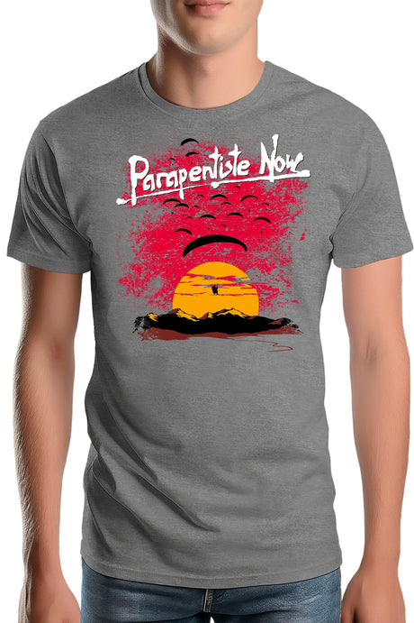 Tee-Shirt Homme Parapente Couche De Soleil
