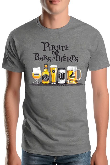 Tee-Shirt Homme Pirates des bars a bieres