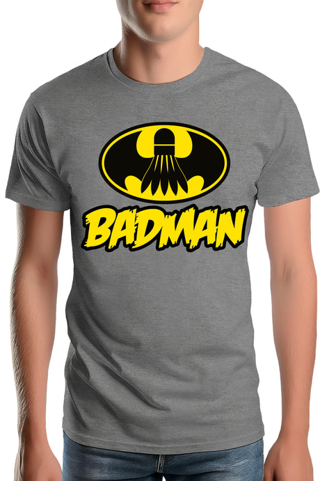 Tee-Shirt Homme Le super hero du badmington