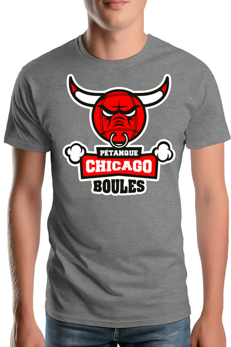 T-Shirt Homme Pétanque de Chicago