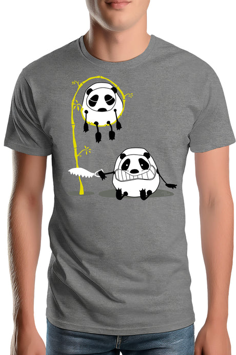 Tee-Shirt Homme Panda et bambou