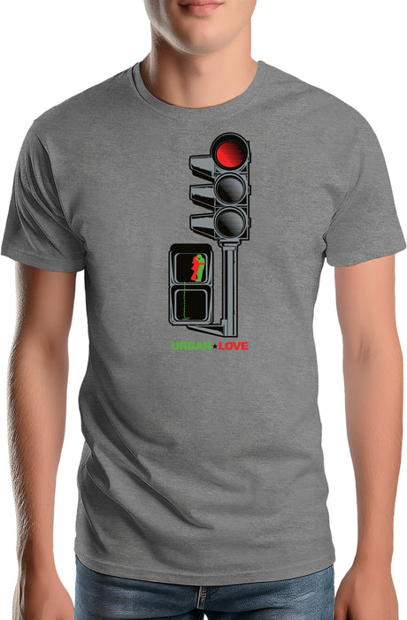 Tee-Shirt Homme Feu Tricolore Des Amoureux