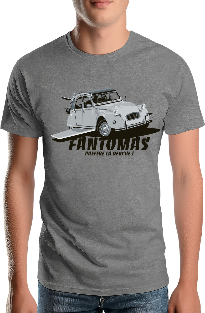 T-Shirt Homme Fantomas préfère la deuch
