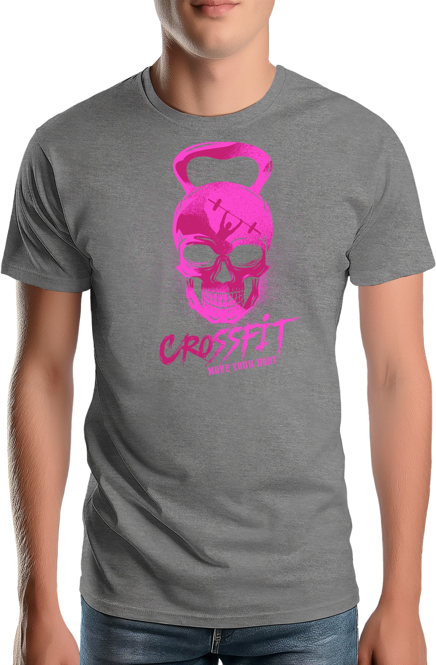 Tee-Shirt Homme Crossfit fluo