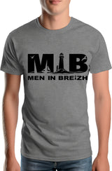 Tee-Shirt Homme Men in breizh parodie men in black