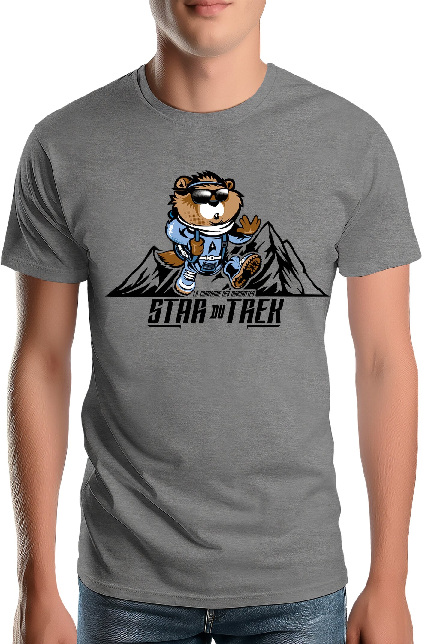 T-Shirt Homme La star du trek
