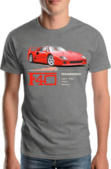 T-Shirt Homme F40 le V8 iconique