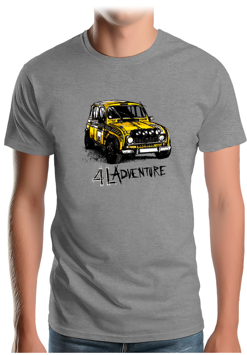 T-Shirt Homme L'aventure en voiture 4L
