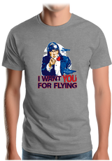 T-Shirt Homme I Want You for flying USA