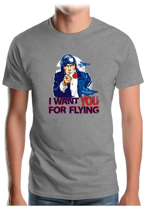 T-Shirt Homme I Want You for flying USA