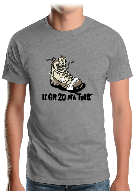 T-Shirt Homme Godasse Gr20 m'a tuer