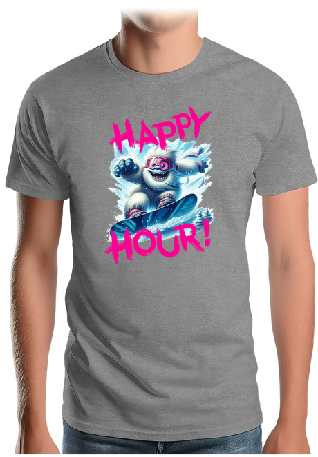 T-Shirt Homme Yeti snow en surf