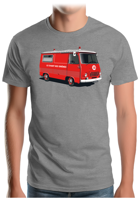 T-Shirt Homme Le chant des sirènes par les pompiers