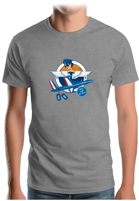 T-Shirt Homme Avion hôtesse de l'air