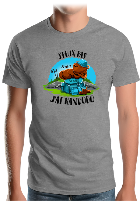 T-Shirt Homme Les marmottes font de la rando