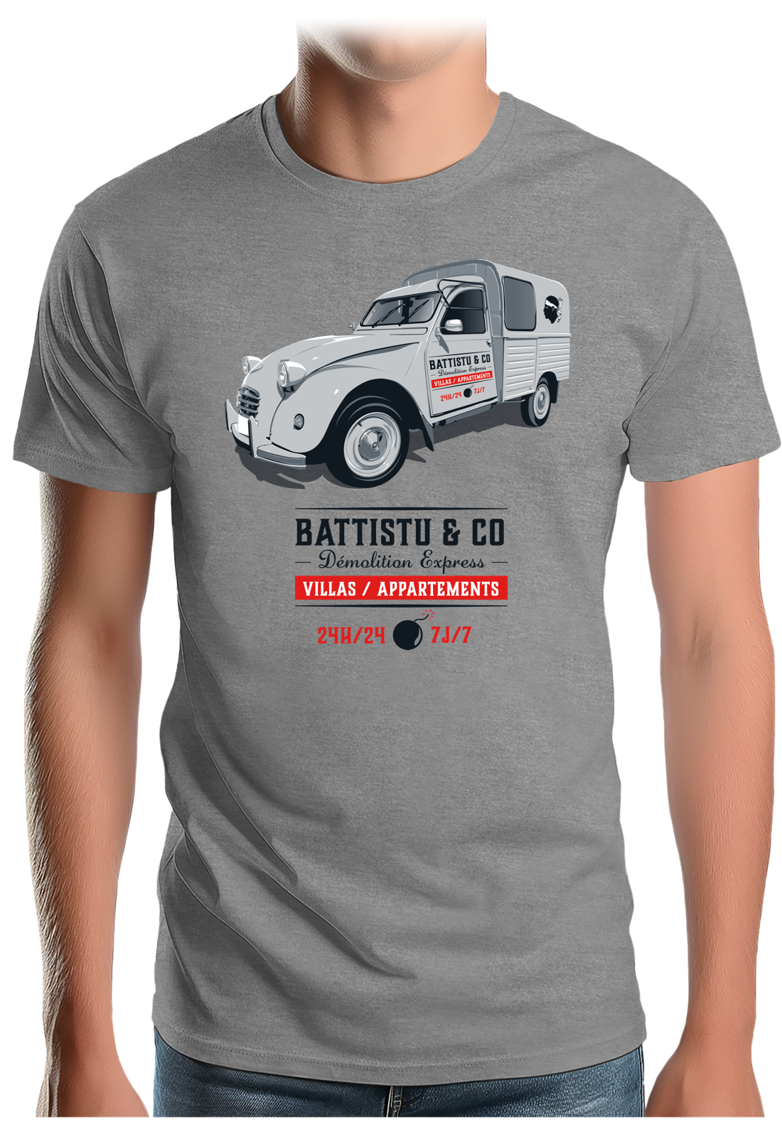 T-Shirt Homme Deuch battistu