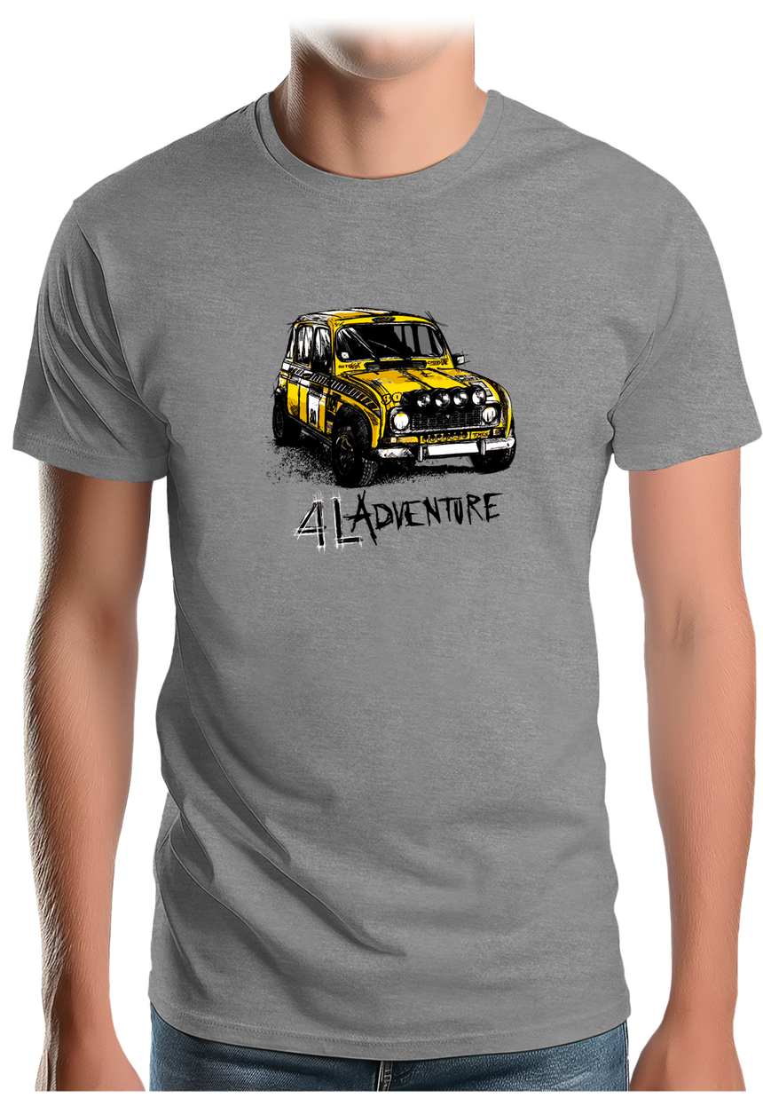 T-Shirt Homme L'aventure en voiture 4L