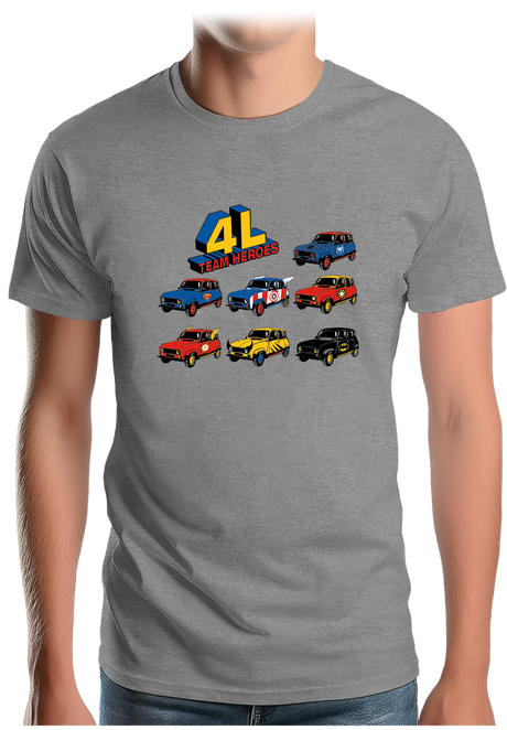 T-Shirt Homme 4L Team super heroes